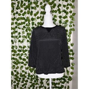 Black Heart Silk Madewell Blouse